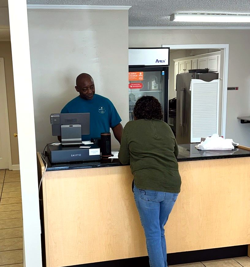 Ordering at the counter